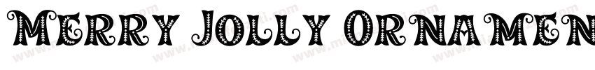 Merry Jolly Ornament字体转换